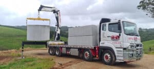 FUSO White Truck — Concrete Products in Kyogle, NSW