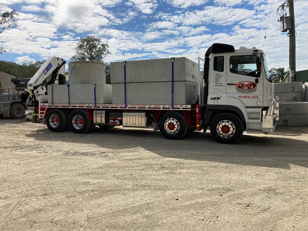 Grahams Transportation Truck — Concrete Products in Kyogle, NSW