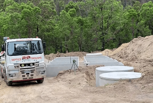 Truct and Septic Tank — Precast Concrete Products in Twin Heads, NSW