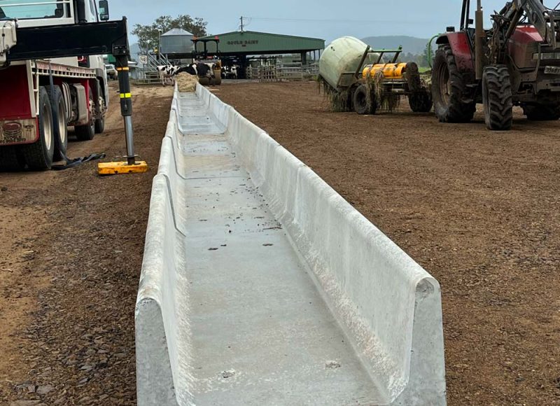 A Concrete Feeding Troughs