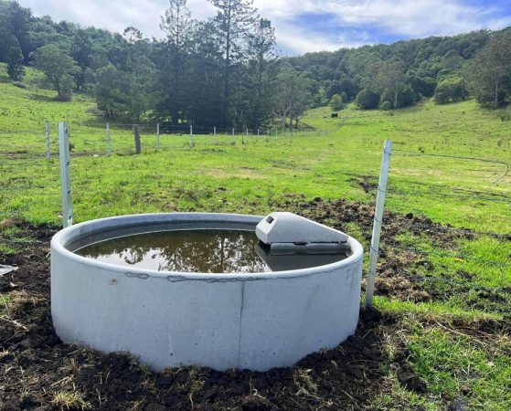 Close-up Of A Concrete Troughs