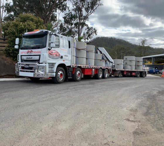 Sixteen wheeler truck with concrete — About Us in Kyogle, NSW