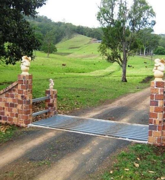 Entrance with concrete cattle grids — Cattle Grids in Kyogle, NSW