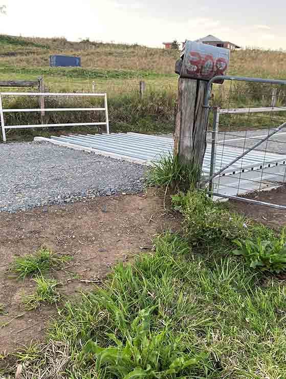 Concrete cattle grids in 308 street — Cattle Grids in Kyogle, NSW