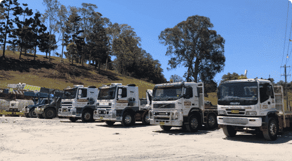 Multiple semi trucks — Concrete Products in Kyogle, NSW