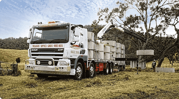 Semi truck loading blocks — Concrete Products in Kyogle, NSW