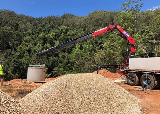 Torquay Pebbles in construction — Concrete Products in Kyogle, NSW