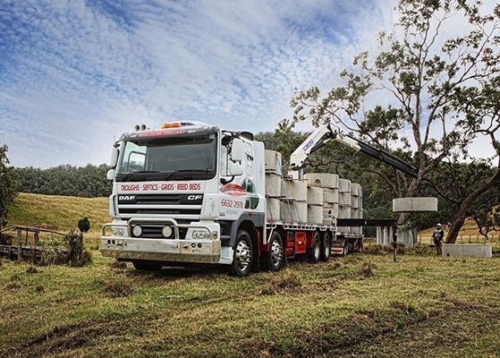 Daffy Duck Truck — Precast Concrete Products in Yamba, NSW