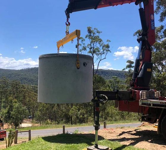 Septic Tank Installation — Precast Concrete Products Near Me in Byron Bay, NSW